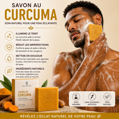 Savon de douche au curcuma Nivorya